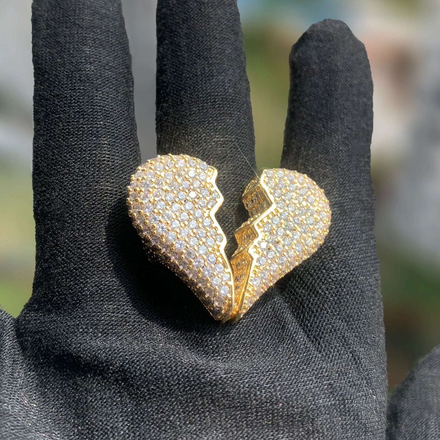 Heart Broken on my finger ring
