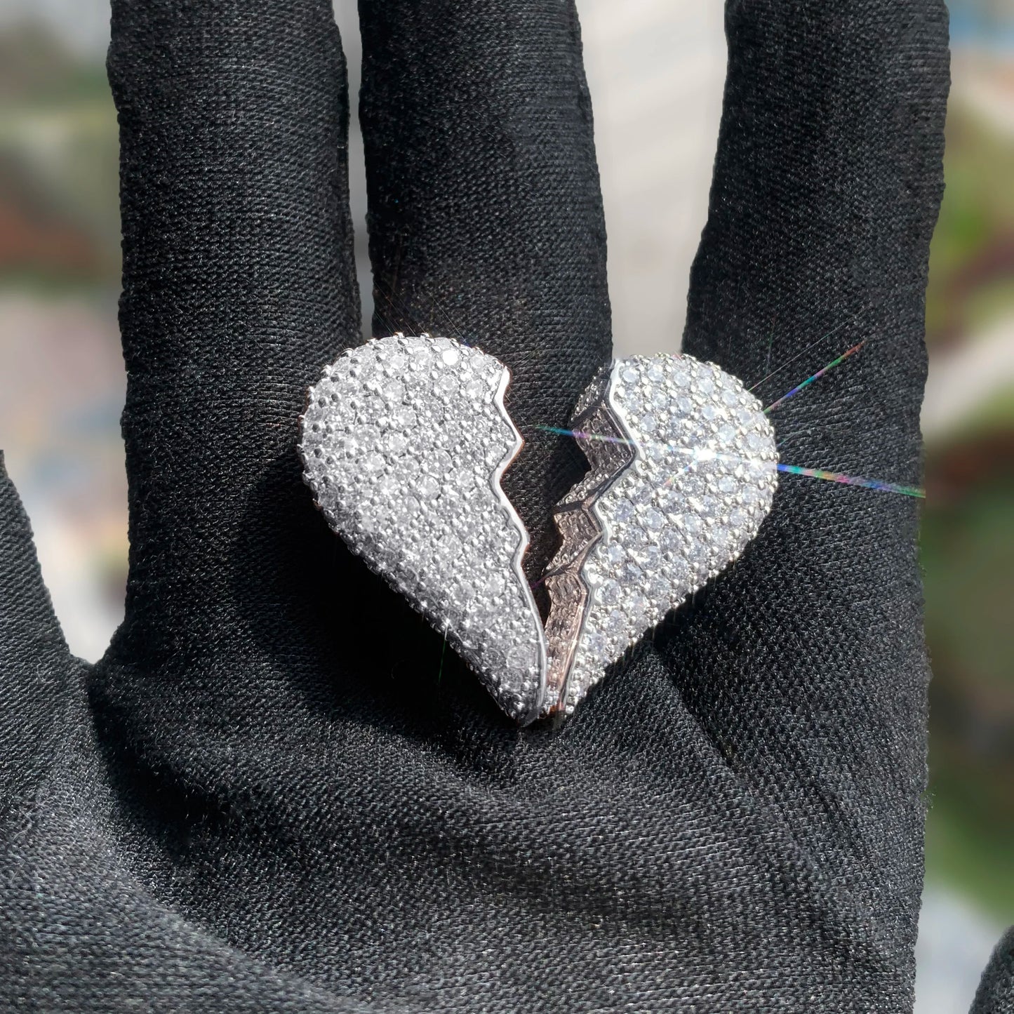 Heart Broken on my finger ring