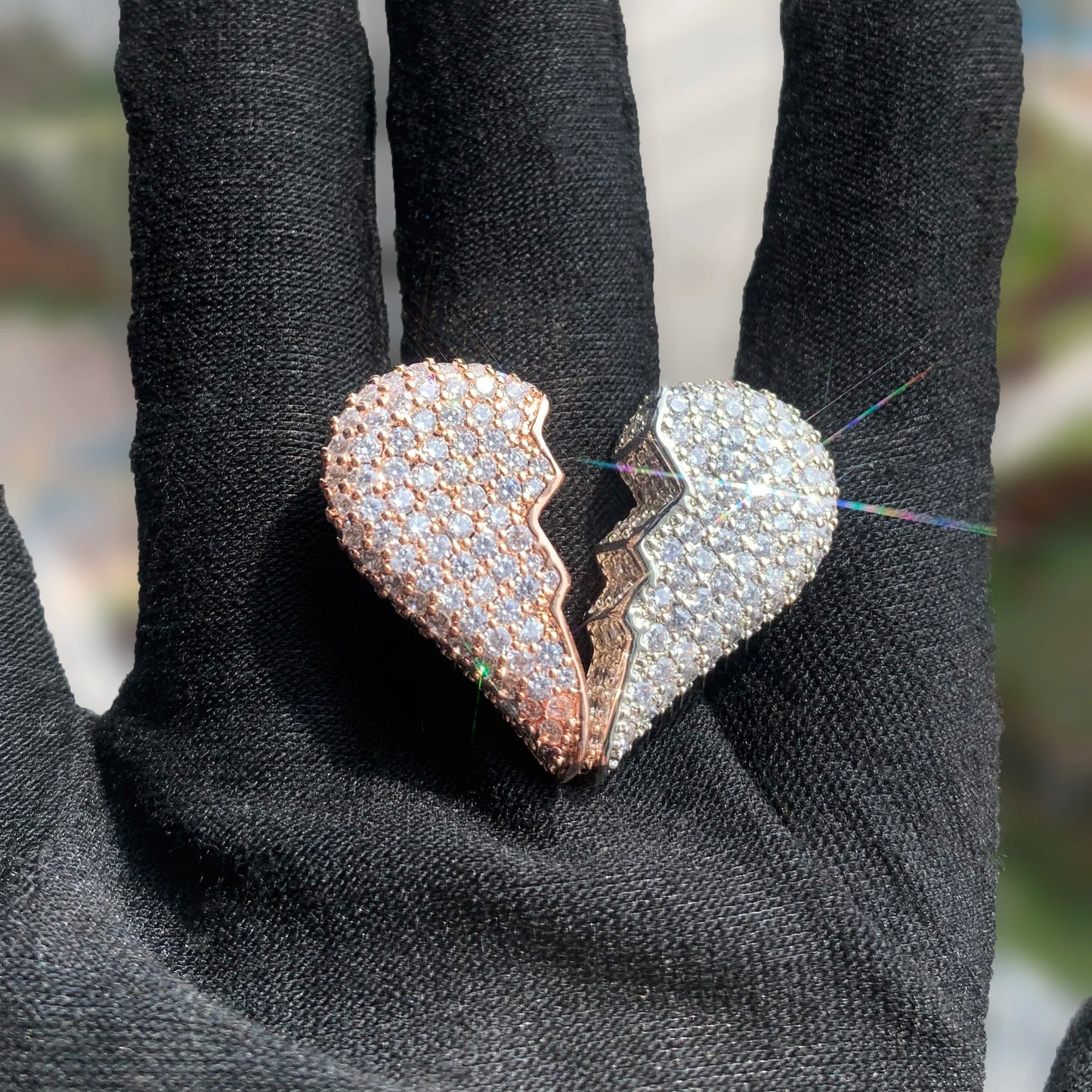Heart Broken on my finger ring