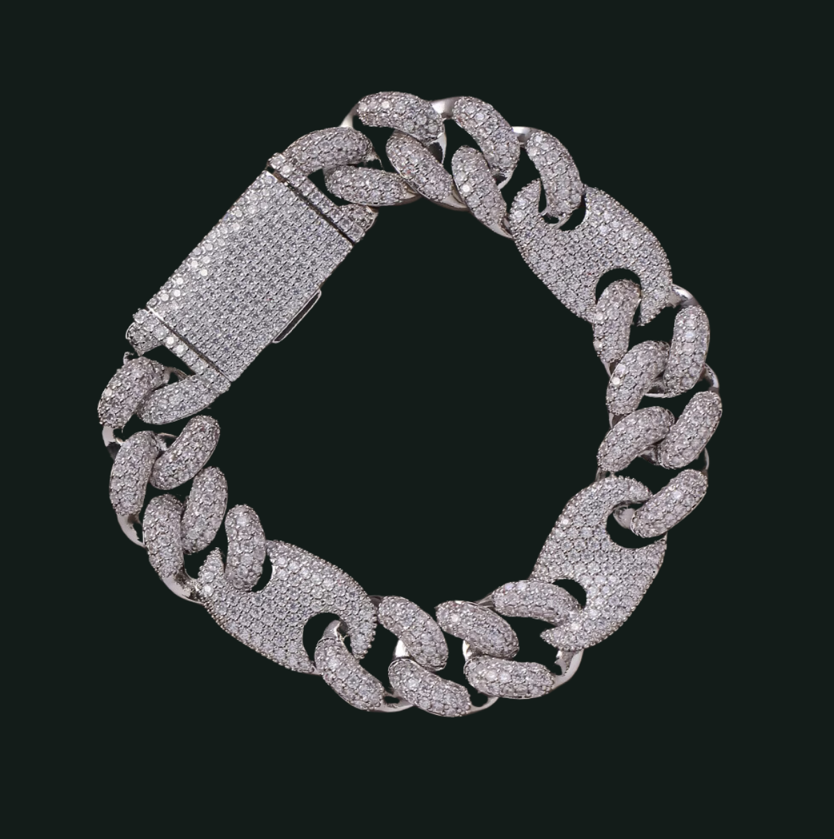 bussdown cuban mixed CZ Cuban Bracelet