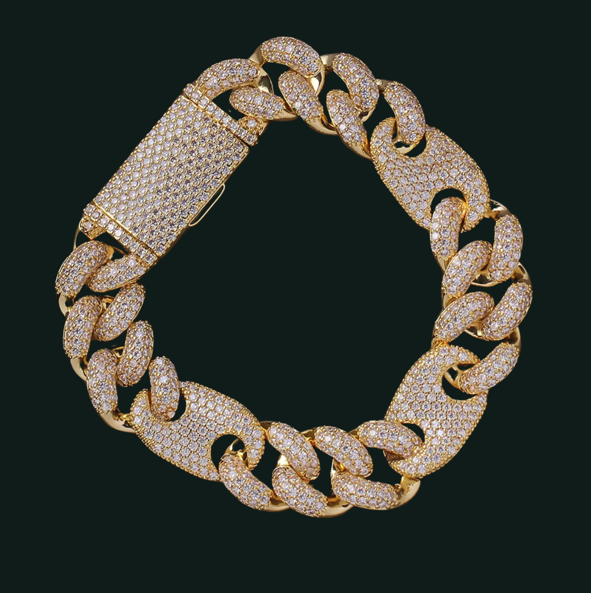 bussdown cuban mixed CZ Cuban Bracelet