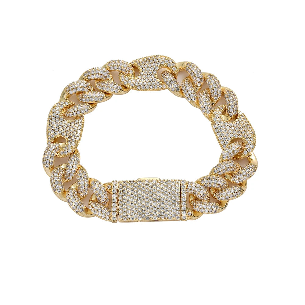 bussdown cuban mixed CZ Cuban Bracelet