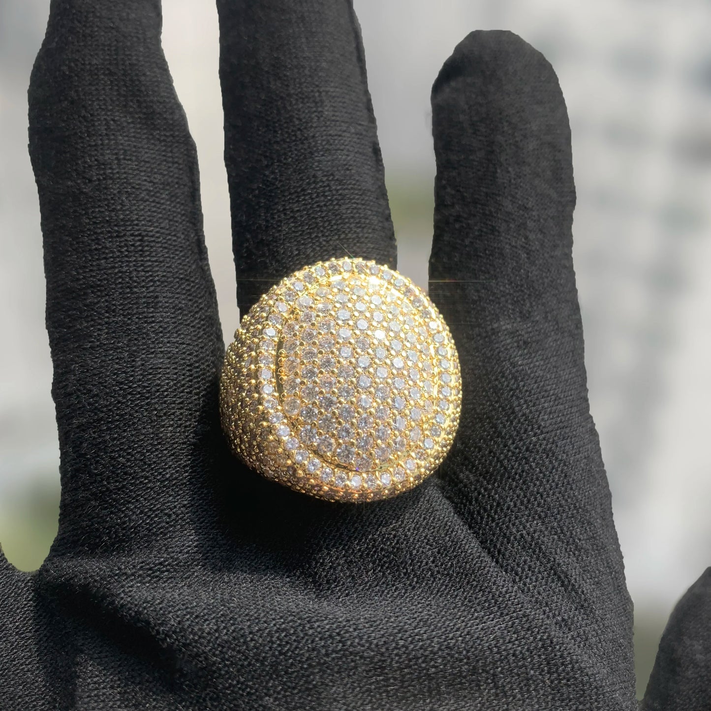 Oval Fully Iced Ring