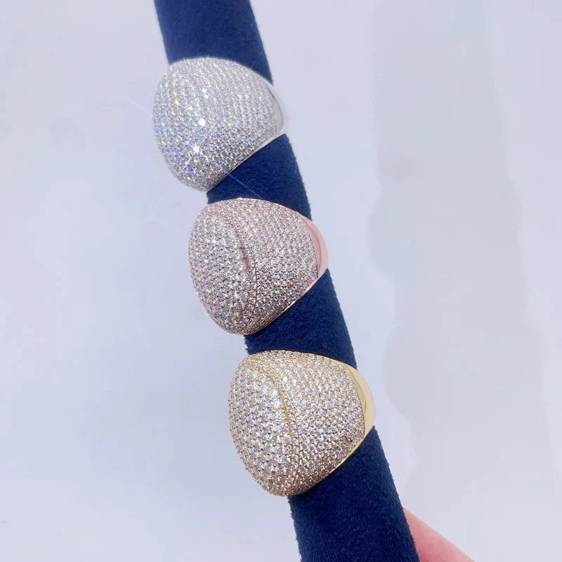 Oval Fully Iced Ring
