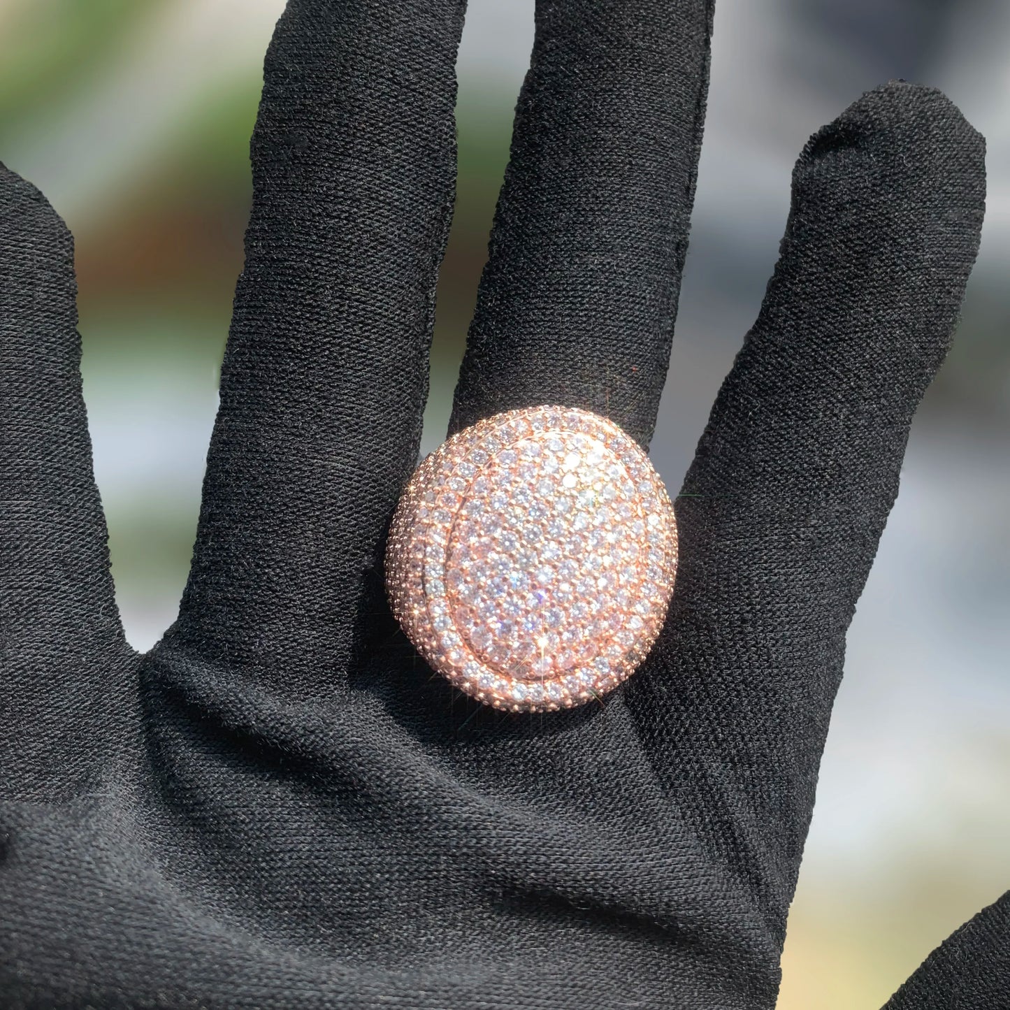 Oval Fully Iced Ring