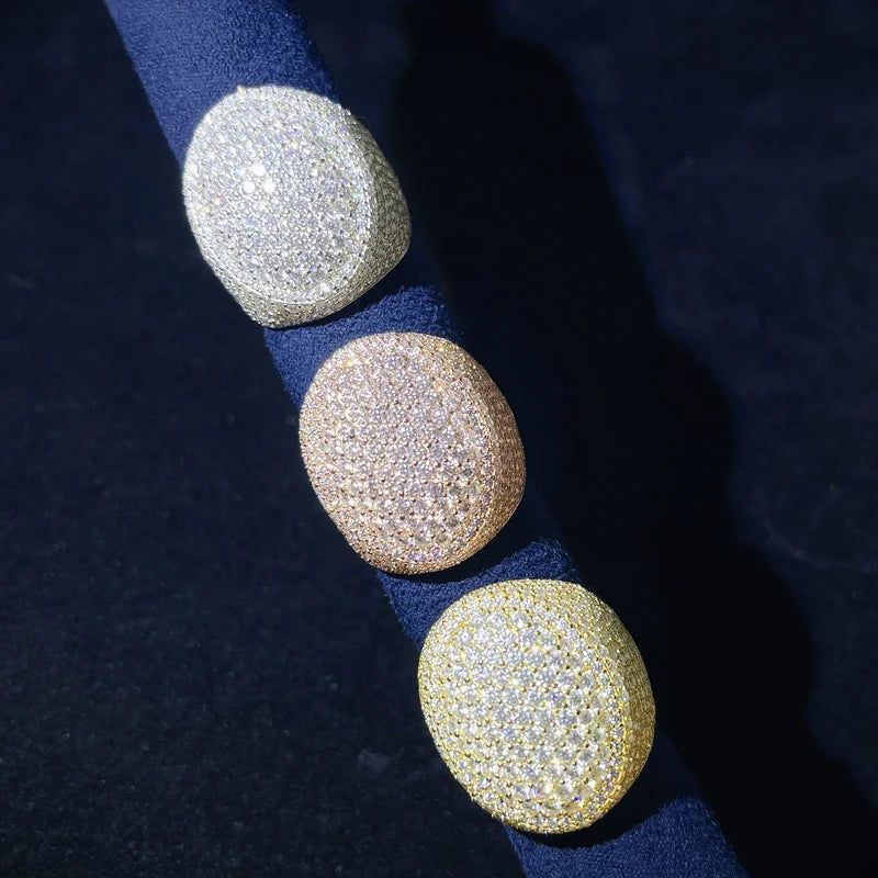 Oval Fully Iced Ring